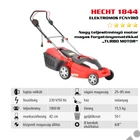 Kép 2/8 - HECHT 1844 Elektromos fűnyíró, 42cm, 1800W, ékszíjas turbó motor