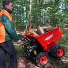 Kép 6/12 - HECHT 2650 benzinmotoros szállító, Loncin 196cm3, 3 előre, 1 hátra, 2+2 kerék elől, Max: 500kg-ig,