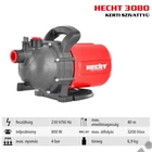 Kép 2/6 - HECHT 3080 elektromos felszíni vízszivattyú, 800W, 3200L, 4.0bar