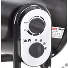 Kép 3/4 - HECHT 3422 hősugárzó ventillátorral, 40/1500/3000W, 60 m3, termosztát