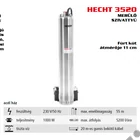 Kép 2/5 - HECHT 3520 elektromos merűlő szivattyú, búvárszivattyú, 1000W, 5200l, mélykút szivattyú