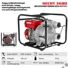 Kép 2/19 - HECHT 3680 benzinmotoros vízszivattyú 3", OHV 196cm3, 2.3bar, szennyezettvíz