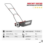 Kép 2/6 - HECHT 5030 hengerkéses suhanó fűnyíró 30cm, fűgyűjtővel