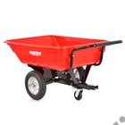 Kép 1/12 - HECHT 53080 utánfutó, szállító kocsi fűnyíró traktorhoz, 200 liter, max: 300kg, vonószerkezet nélkül