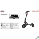 Kép 2/15 - HECHT 5488 Akkumulátoros roller, 48V, 18.0Ah, összecsukható váz, Hatótáv: Max 60 km, Max: 100kg