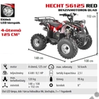 Kép 2/16 - HECHT 56125 RED benzinmotoros quad, 4 ütemű, 125cm3, 7.6Le, Max: 120 kg