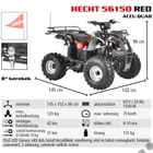 Kép 2/14 - HECHT 56150 RED akkumulátoros quad, 60V, 20Ah, 1200W, Max: 120 kg