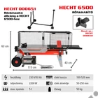 Kép 2/9 - HECHT 6500 vízszintes rönkhasító, 5 tonna, 230V, 2200W, hossz: 52cm-ig, állvány és kereszthasító külön rendelhető