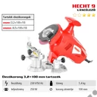 Kép 2/6 - HECHT 9 elektromos láncélező, köszörű, 250W, 100mm korongátmérő