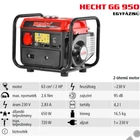 Kép 2/5 - HECHT GG 950 Egyfázisú áramfejlesztő, 230V, Max: 720W, Motor: 2 ütemű, 63cm3