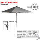 Kép 2/2 - HECHT SHADOW napernyő, átmérő: 2,7 m, magasság: 2,2 m