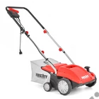 Kép 1/8 - HECHT 1420 2IN1 elektromos gyepszellőztető, gyeplazító, 32cm, 1500W, 16 acél kés, rugós tengely, fűgyűjtő, ékszíjas turbó motor