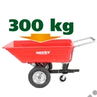 Kép 5/12 - HECHT 53080 utánfutó, szállító kocsi fűnyíró traktorhoz, 200 liter, max: 300kg, vonószerkezet nélkül