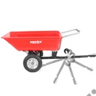 Kép 6/12 - HECHT 53080 utánfutó, szállító kocsi fűnyíró traktorhoz, 200 liter, max: 300kg, vonószerkezet nélkül