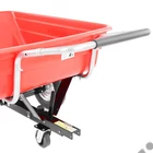 Kép 9/12 - HECHT 53080 utánfutó, szállító kocsi fűnyíró traktorhoz, 200 liter, max: 300kg, vonószerkezet nélkül
