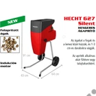 Kép 10/10 - HECHT 627 Silent Elektromos ágaprító, komposztáló, Maróhengeres, 2500W, ágátmérő: 4 cm