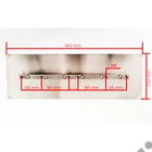 Kép 2/2 - BETONTROWEL F120416 Simitó lapátkészlet Simító lapátkészlet, 4db, 1200mm glettelő