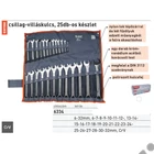 Kép 2/3 - EXTOL premium csillag-villás kulcs készlet, CrV., vászon tartóban ; 25db, 6-32mm