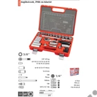 Kép 2/3 - EXTOL premium dugókulcs készlet CV., racsnis 45fog ; 3/8", 39db, normál(8-22mm) és hosszú(8-19mm)