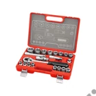 Kép 1/4 - EXTOL premium dugókulcs készlet CV., racsnis 45fog ; 1/2" 21db, 10-32mm