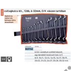 Kép 2/3 - EXTOL premium csillagkulcs klt., 12db; 6-32mm, CrV. vászon tartóban