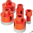 Kép 1/3 - EXTOL premium körkivágó csempére klt. 5 db, gyémánt vágóél; 20-68mm × M14, sarokcsiszolóba fogható