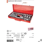 Kép 4/5 - EXTOL premium dugókulcs készlet, CV., racsnis 45fog ; 1/2" 24db, 10-32mm, fém doboz