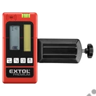Kép 1/6 - EXTOL premium lézeres vevő/detektor/jelfogó vízszintezőhöz, PIROS és ZÖLD, 50m