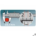 Kép 4/7 - EXTOL premium tolómérő INOX (mélységmérővel) ; 0,05×200mm