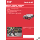 Kép 3/4 - Milwaukee PACKOUT™ Rendszerező doboz közepes, ütésálló polimer, 250 x 380 x 120mm