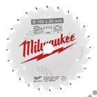 Kép 2/2 - Milwaukee Körfűrészlap hordozható gépekhez (Fához) 165x20x1.6x24 ATB - 1 db
