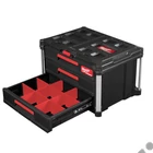 Kép 3/5 - Milwaukee PACKOUT™ Tároló Láda 3 fiókos, ütésálló polimer, 564x414x363 mm