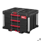 Kép 1/5 - Milwaukee PACKOUT™ Tároló Láda 3 fiókos, ütésálló polimer, 564x414x363 mm