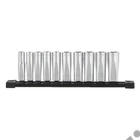 Kép 3/4 - Milwaukee 3/8' Dugókulcsok hosszú, Metrikus, tartósínen 10 db