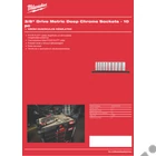 Kép 2/4 - Milwaukee 3/8' Dugókulcsok hosszú, Metrikus, tartósínen 10 db