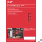 Kép 4/4 - Milwaukee PACKOUT™ szerszámosfal  M18 akkumulátor tartó - 1 db