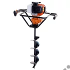 Kép 1/3 - RURIS TT12 benzinmotoros földfúró, gödörfúró, 51,7cm3, 2.3Le, 150mm, 200mm fúrószárral