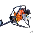 Kép 2/4 - RURIS TT10 benzinmotoros földfúró, gödörfúró, 43cm3, 1.7Le, 100mm, 150mm fúrószárral