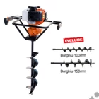 Kép 1/4 - RURIS TT10 benzinmotoros földfúró, gödörfúró, 43cm3, 1.7Le, 100mm, 150mm fúrószárral