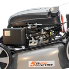 Kép 3/7 - RURIS RX441S Benzinmotoros önjáró fűgyűjtős fűnyíró, 51cm, OHV 196cm3, Önindító, oldalkidobó, mulcsbetét, csapágyazott kerék