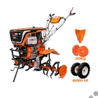 Kép 1/11 - RURIS 918K Benzinmotoros kapálógép, rotációs kapa, 460cm3, 2x4 kapatag, 2+1 sebesség, +gumikerék, + nyító eke, + 20 kg keréksúly