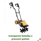 Kép 3/11 - Riwall RET 4014 Elektromos kapálógép, rotációs kapa, 1400W, 40cm, 3x2 kapatag
