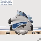 Kép 13/13 - Scheppach PL 55, körfűrész, merülőfűrész 1200W, 160mm tárcsaátmérő, 2x700mm vezetősinnel