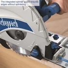 Kép 8/12 - Scheppach PL 75, körfűrész, merülőfűrész 1600W, 210mm tárcsaátmérő, vezetősín külön rendelhető