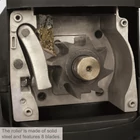 Kép 4/7 - Scheppach GS 60 Elektromos ágaprító, komposztáló, Maróhengeres, 2800W, ágátmérő: 4,5 cm, gyűjtődoboz