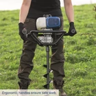 Kép 5/7 - Scheppach EB 2000 benzinmotoros földfúró, gödörfúró, 52,0cm3, 1.9Le, 100mm, 150mm, 200mm fúrószárral