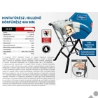 Kép 2/7 - Scheppach HS 410, billenővályús körfűrész 230V, 2200W, 400 mm tárcsaátmérő, max: 140mm