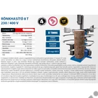 Kép 2/11 - Scheppach Compact 8T álló rönkhasító, 8 tonna, 400V, 3500W, hossz: 107cm-ig, kereszthasító külön rendelhető