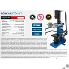 Kép 2/11 - Scheppach Compact 10T álló rönkhasító, 10 tonna, 400V, 3500W, hossz: 107 cm-ig