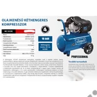 Kép 2/2 - SCHEPPACH HC 53 DC olajkenésű kompresszor, 371l/perc 10bar tartály 50L, 230V 2850W